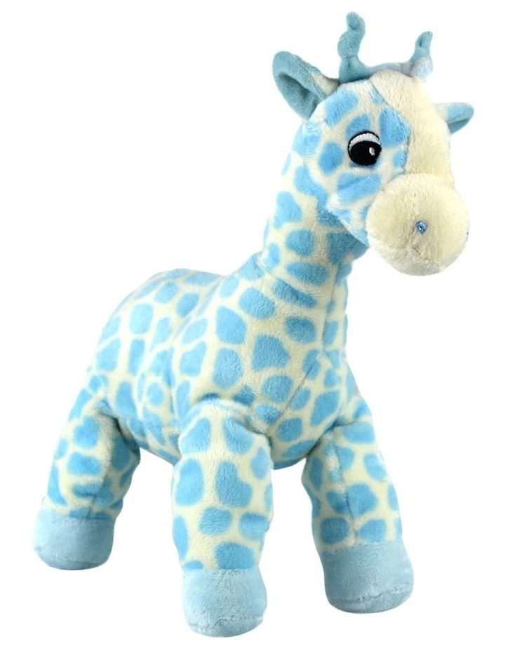 Korimco Twinkles Giraffe 27cm Plush Toy in Blue 1 Korimco Twinkles Giraffe 27cm Plush Toy in Blue