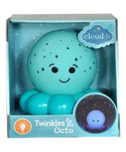 Cloud B Twinkles To Go Octopus Night Light in Blue