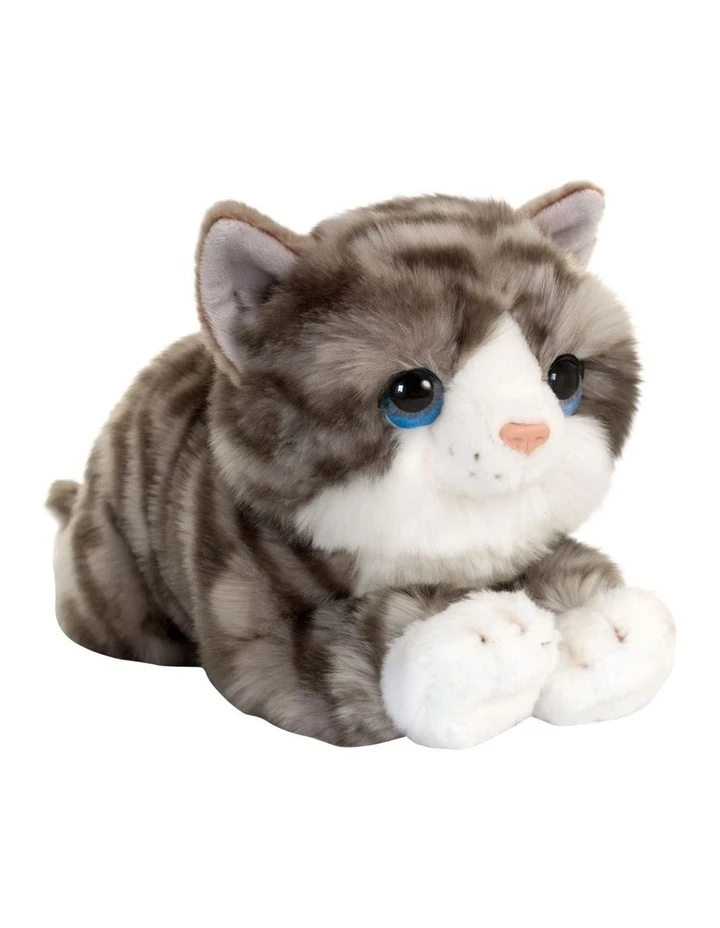 Korimco Cuddle Kitten Grey 32cm Plush Toy 1 Korimco Cuddle Kitten Grey 32cm Plush Toy