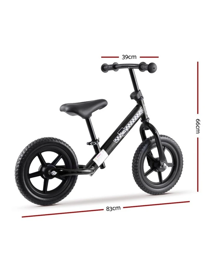 My Plaza Rigo Kids Balance Bike Ride On Toys Push Bicycle Wheels Toddler Baby 12" Bikes Black 2 My Plaza Rigo Kids Balance Bike Ride On Toys Push Bicycle Wheels Toddler Baby 12" Bikes Black - Image 2
