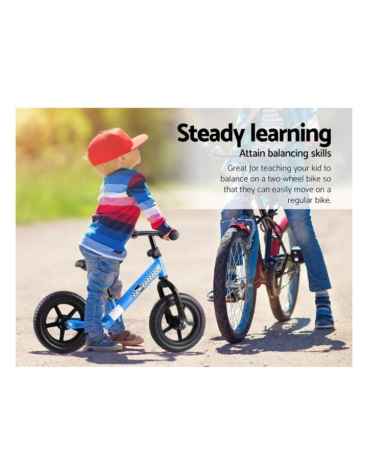 My Plaza Rigo Kids Balance Bike Ride On Toys Push Bicycle Wheels Toddler Baby 12" Bikes Blue 3 My Plaza Rigo Kids Balance Bike Ride On Toys Push Bicycle Wheels Toddler Baby 12" Bikes Blue - Image 3