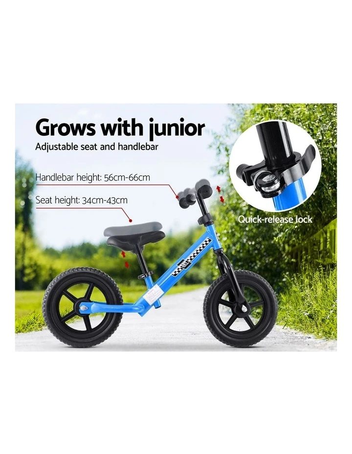 My Plaza Rigo Kids Balance Bike Ride On Toys Push Bicycle Wheels Toddler Baby 12" Bikes Blue 5 My Plaza Rigo Kids Balance Bike Ride On Toys Push Bicycle Wheels Toddler Baby 12" Bikes Blue - Image 5