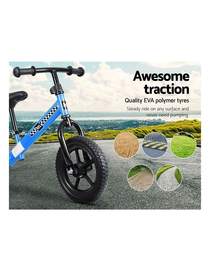 My Plaza Rigo Kids Balance Bike Ride On Toys Push Bicycle Wheels Toddler Baby 12" Bikes Blue 6 My Plaza Rigo Kids Balance Bike Ride On Toys Push Bicycle Wheels Toddler Baby 12" Bikes Blue - Image 6