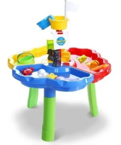 Keezi Kids Beach Sand and Water Sandpit Outdoor Table Childrens Bath Toys