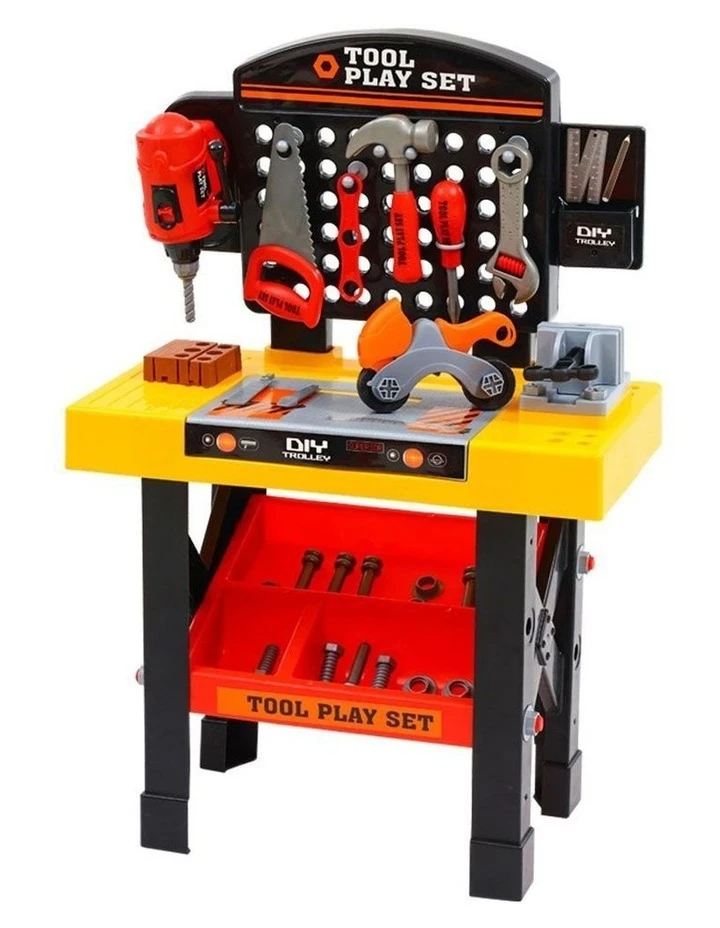 Keezi Kids Pretend Play Set Workbench Tools 54pcs Builder Work Childrens Toys 1 Keezi Kids Pretend Play Set Workbench Tools 54pcs Builder Work Childrens Toys