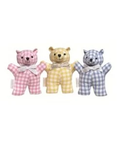 AROMABABY Cutie Pie Cotton Rattle Teddy Bear