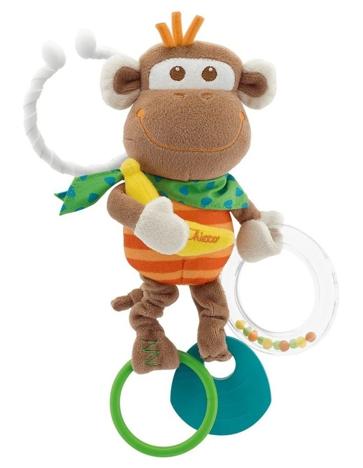 Chicco Multi Activity Vibrating Monkey Tactile Rattle 1 Chicco Multi Activity Vibrating Monkey Tactile Rattle