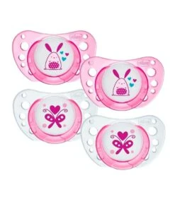 Chicco Latex Physio Air Soother 0-6M 2 X 2Pk Girl