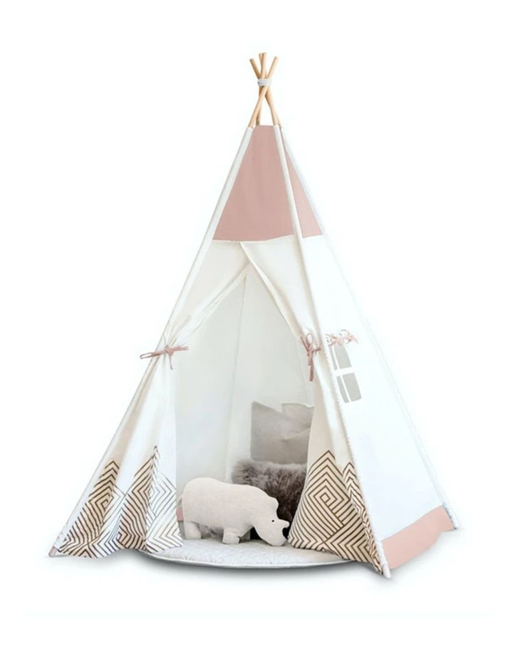 Cattywampus Kids Teepee Play Tent - Pearl Rose 4 Cattywampus Kids Teepee Play Tent - Pearl Rose - Image 4