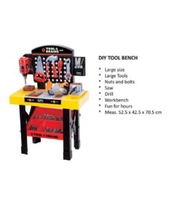 Lenoxx Kids/Children Diy Workbench Tools Pretend Role Play Toy Set/Saw Drill Hammer Nut -Cheap Toys Store 807471100 4 720x928
