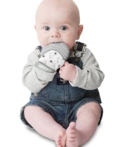 Malarkey Kids Munch Mitt Teething Mitten Grey Stars -Cheap Toys Store 814340530 3 720x928