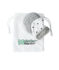 Malarkey Kids Munch Mitt Teething Mitten Grey Stars -Cheap Toys Store 814340530 4 720x928