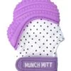 Malarkey Kids Munch Mitt Teething Mitten Purple Dots