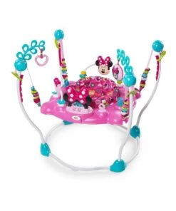 Bright Starts Bright Stars Disney Minnie Mouse Jumper withSounds/Lights/Toys/Tray for Baby