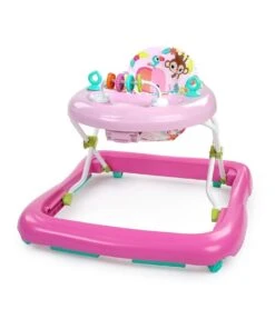 Bright Starts 70cm Pink Floral Friends Walker Play Sound/Light forBaby/Toddler