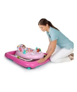 Bright Starts 70cm Pink Floral Friends Walker Play Sound/Light forBaby/Toddler -Cheap Toys Store 824452480 3 720x928