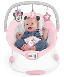 Bright Starts Minnie Mouse Rosy Skies Cradling Bouncer Baby/Infant/Girls 0m -Cheap Toys Store 824453200 3 720x928