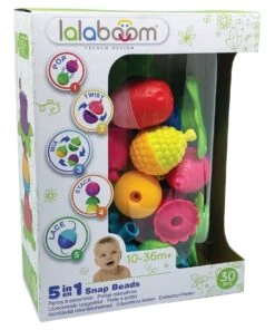 Lalaboom 30-Piece Interlacing Beads & Accessories Set