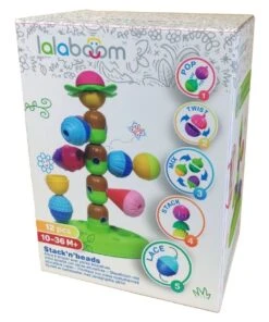 Lalaboom Stack 'n Beads & 6-Piece Beads Set