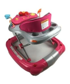 Aussie Baby Fuchsia Pink Car 2-in-1 Baby Walker & Rocker -Cheap Toys Store 835369210 4 720x928