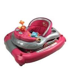 Aussie Baby Fuchsia Pink Car 2-in-1 Baby Walker & Rocker -Cheap Toys Store 835369210 7 720x928