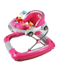 Aussie Baby Car Theme Fuchsia Pink Baby Walker Rocker Play Activity Centre
