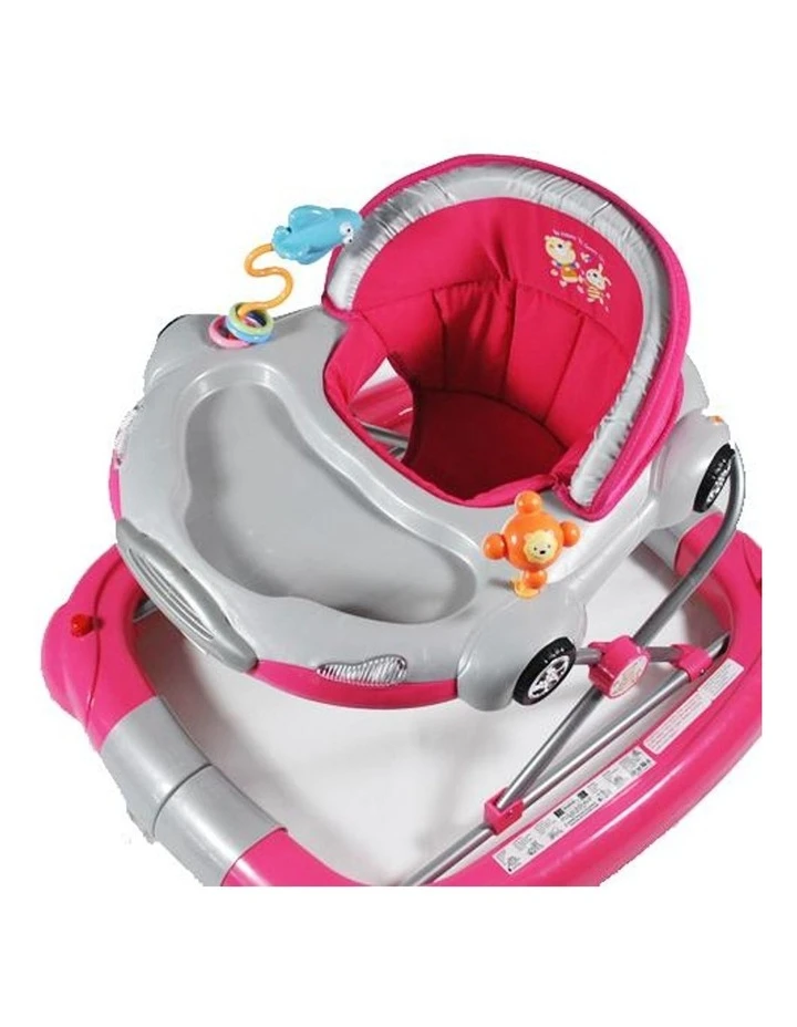 Aussie Baby Car Theme Fuchsia Pink Baby Walker Rocker Play Activity Centre 3 Aussie Baby Car Theme Fuchsia Pink Baby Walker Rocker Play Activity Centre - Image 3