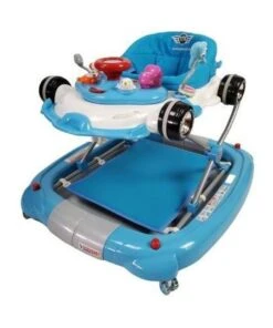 Aussie Baby Racing Car 4-in-1 Baby Walker & Rocker - Blue