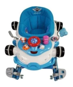 Aussie Baby Racing Car 4-in-1 Baby Walker & Rocker - Blue -Cheap Toys Store 835369570 5 720x928