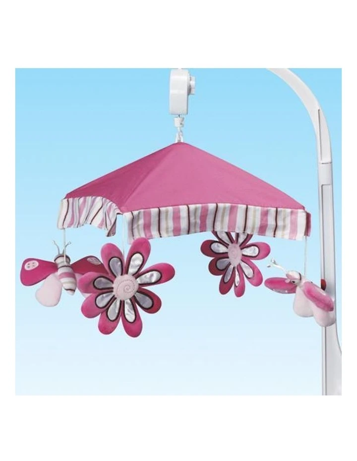 Aussie Baby Musical Baby Cot Mobile - Butterfly Pink 3 Aussie Baby Musical Baby Cot Mobile - Butterfly Pink - Image 3