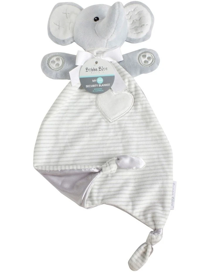 Bubba Blue Aussie & Zoo Animals Security Blanket - Elephant 2 Bubba Blue Aussie & Zoo Animals Security Blanket - Elephant - Image 2