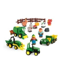 John Deere Fun On The Farm Play Set/Trucks/Trail/Toy/Kids/Children Game 24piece