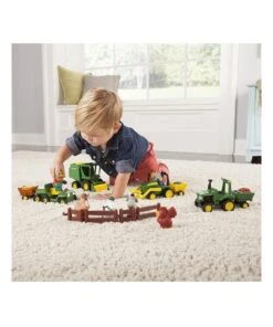 John Deere Fun On The Farm Play Set/Trucks/Trail/Toy/Kids/Children Game 24piece 6 John Deere Fun On The Farm Play Set/Trucks/Trail/Toy/Kids/Children Game 24piece -Cheap Toys Store 858713680 3 720x928