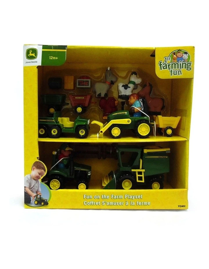 John Deere Fun On The Farm Play Set/Trucks/Trail/Toy/Kids/Children Game 24piece 4 John Deere Fun On The Farm Play Set/Trucks/Trail/Toy/Kids/Children Game 24piece - Image 4