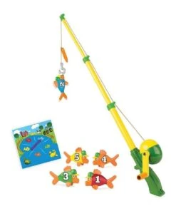 John Deere Farm Pond Fish Adventure Kids Fishing Rod Play Toy Magnetic/Sounds