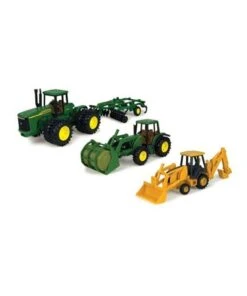 John Deere Deluxe Value Set Loader/Tractor/Backhoe/Farm/Toys/Kids Play/Fun 20cm