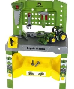 John Deere Tool Workshop Repair Station w/ Tractor Toy/Game/Fun Kids 75piece
