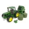 John Deere Big Farm Tractor & Hay Baler/Toy/Kids/Children/Play/ Ertl 1:16 3years