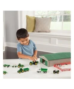 John Deere Vehicle Set/Tractor/Truck/Shed/Kids Toy/Play/Animal/Diecast 70piece 5years -Cheap Toys Store 858716920 3 720x928