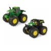 John Deere Monster Treads Die-Cast Play/Toys 3years Kids Tractor/Truck 2piece 15cm Green