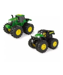 John Deere Monster Treads Die-Cast Play/Toys 3years Kids Tractor/Truck 2piece 15cm Green
