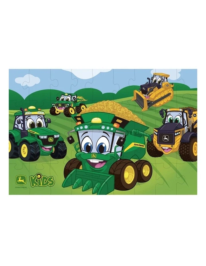John Deere Kids Giant 91x61cm Fun Tractor/Farm Jigsaw Floor Puzzle 36pc 1 John Deere Kids Giant 91x61cm Fun Tractor/Farm Jigsaw Floor Puzzle 36pc