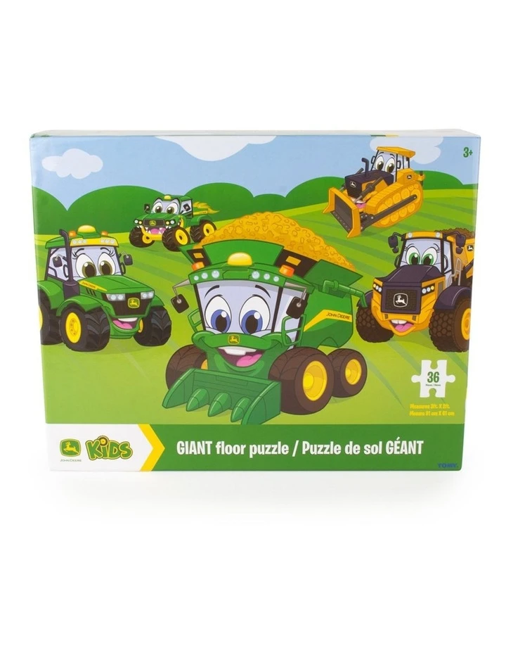 John Deere Kids Giant 91x61cm Fun Tractor/Farm Jigsaw Floor Puzzle 36pc 4 John Deere Kids Giant 91x61cm Fun Tractor/Farm Jigsaw Floor Puzzle 36pc - Image 4