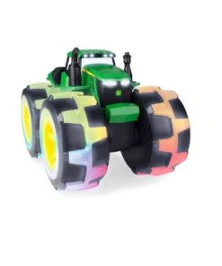 John Deere Monster Treads Lightning Wheels 4WD Tractor/Truck Toy w/ Lights/Sound