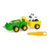 John Deere Build A Buddy Scoop Tractor Kids Vehicle Toy w/ Wagon 3years Green