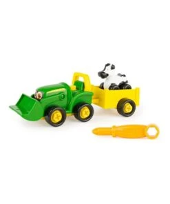 John Deere Build A Buddy Scoop Tractor Kids Vehicle Toy w/ Wagon 3years Green