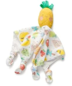 Little Green & Co Pineapple Jersey Comforter Friend Yellow