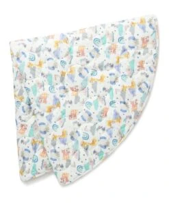 Little Green & Co Round Play Mat Blue