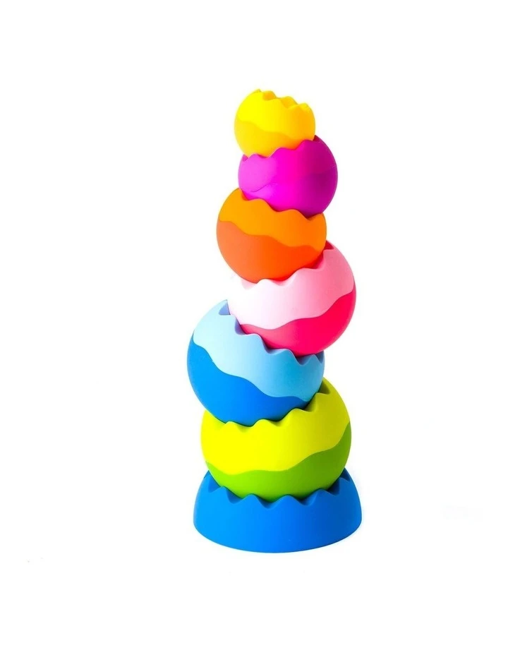 FAT BRAIN TOY CO. Tobbles Neo 6m-4y for Baby/Kids/BPA Free Stackable/Stacking Toy 1 FAT BRAIN TOY CO. Tobbles Neo 6m-4y for Baby/Kids/BPA Free Stackable/Stacking Toy