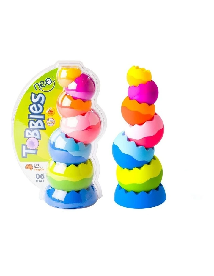FAT BRAIN TOY CO. Tobbles Neo 6m-4y for Baby/Kids/BPA Free Stackable/Stacking Toy 3 FAT BRAIN TOY CO. Tobbles Neo 6m-4y for Baby/Kids/BPA Free Stackable/Stacking Toy - Image 3